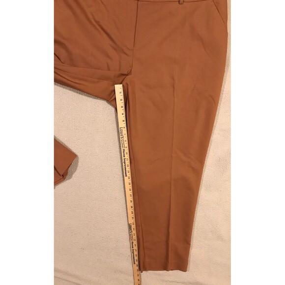 Women's NWT Apt. 9 Torie Straight Mid-Rise Dress Pants Tala Brown Plus Size 24W - Picture 5 of 9